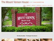 Tablet Screenshot of mtvernonhouse.com